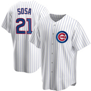 Replica Sammy Sosa Youth Chicago Cubs White Home Jersey