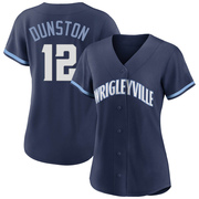 Replica Shawon Dunston Women's Chicago Cubs Navy 2021 City Connect Jersey
