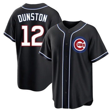 Replica Shawon Dunston Youth Chicago Cubs Black Fashion Out Jersey