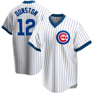 Replica Shawon Dunston Youth Chicago Cubs White Home Cooperstown Collection Jersey