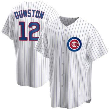 Replica Shawon Dunston Youth Chicago Cubs White Home Jersey