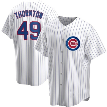 Replica Trent Thornton Men's Chicago Cubs White Home Jersey