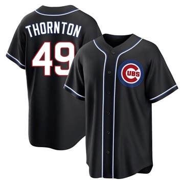 Replica Trent Thornton Youth Chicago Cubs Black Fashion Out Jersey