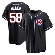 Replica Ty Blach Youth Chicago Cubs Black Fashion Out Jersey