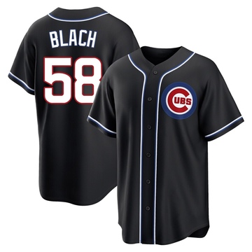 Replica Ty Blach Youth Chicago Cubs Black Fashion Out Jersey
