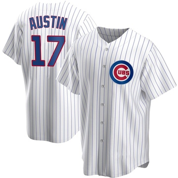 Replica Tyler Austin Men's Chicago Cubs White Home Jersey