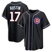 Replica Tyler Austin Youth Chicago Cubs Black Fashion Out Jersey