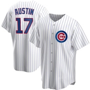 Replica Tyler Austin Youth Chicago Cubs White Home Jersey