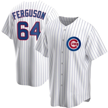 Replica Tyler Ferguson Men's Chicago Cubs White Home Jersey