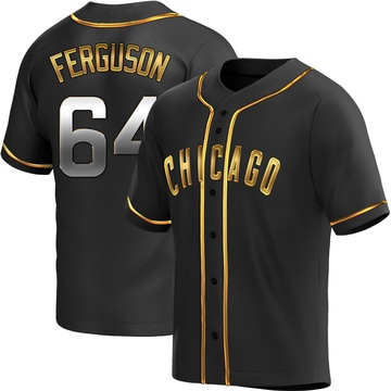 Replica Tyler Ferguson Youth Chicago Cubs Black Golden Alternate Jersey