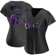 Replica Tyson Miller Women's Chicago Cubs Black Holographic Alternate Jersey