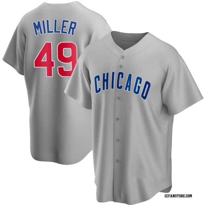 Replica Tyson Miller Youth Chicago Cubs Gray Road Jersey