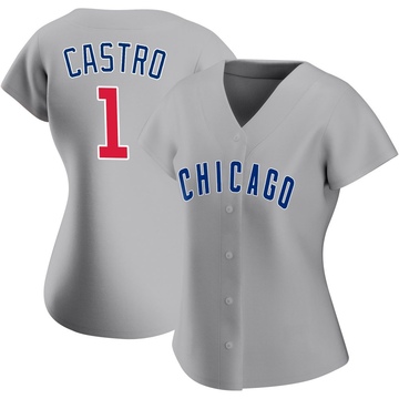 Replica Willi Castro Women's Chicago Cubs Gray Road Jersey