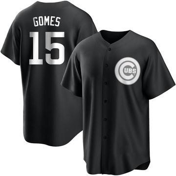 Replica Yan Gomes Youth Chicago Cubs White Black/ Jersey
